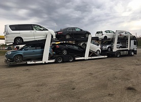 Красноярск - Владивосток: погрузка авто перед отправкой